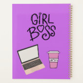 Jeteuse Boss Planner avec couverture rigide (Dos)