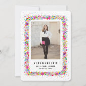 Jetez la Faire-part de diplôme Confetti (Devant)