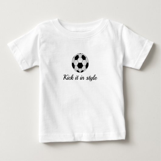 Jetez-le dans Style Football Fine Jersey T-shirt (Devant)
