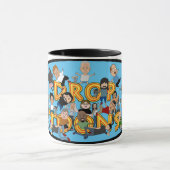 Jetez les personnages de toons Mug (Centre)