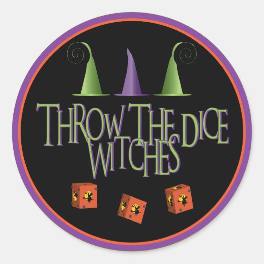 Jetez Les Stickers Dice WItches (Devant)