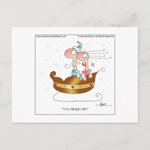 JETEZ-MOI ! Carte postale par April McCallum
