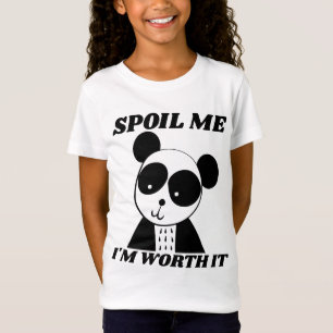 JETEZ-MOI PANDA PORTEZ DES FILLES T-SHIRTS