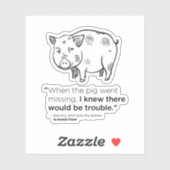 Jethro Vinyl Sticker (Vel)