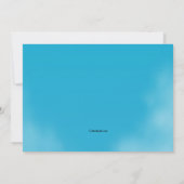 Jetliner Partir Invitation De Fête (Dos)