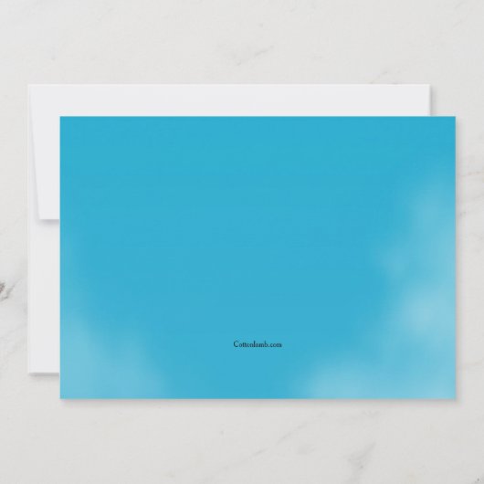 Jetliner Partir Invitation De Fête (Dos)