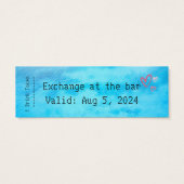 Jeton de boisson - mariages/anniversaires entièrem (Dos)