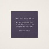 Jeton de la barre de Mariage de billet de boisson  (Dos)