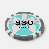 Jeton de Naissance Élégant et Fantaisie Aqua Souve (Simple)