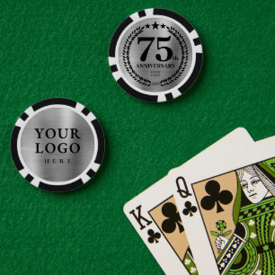 Jeton de poker 75e anniversaire d'entreprise