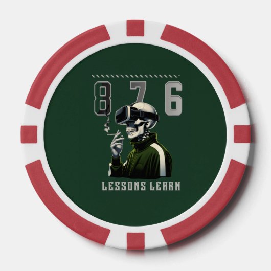 jeton de poker 876 LEÇONS APPRISES (Recto)