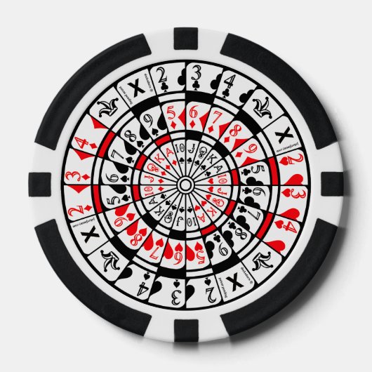 Jeton de poker avec design unique. (Recto)