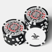 Jeton de poker avec design unique. (Empiler)