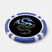 Jeton de poker Blue Dragon (Simple)