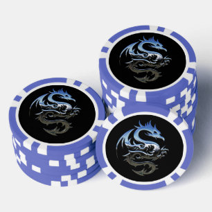 Jeton de poker Blue Dragon