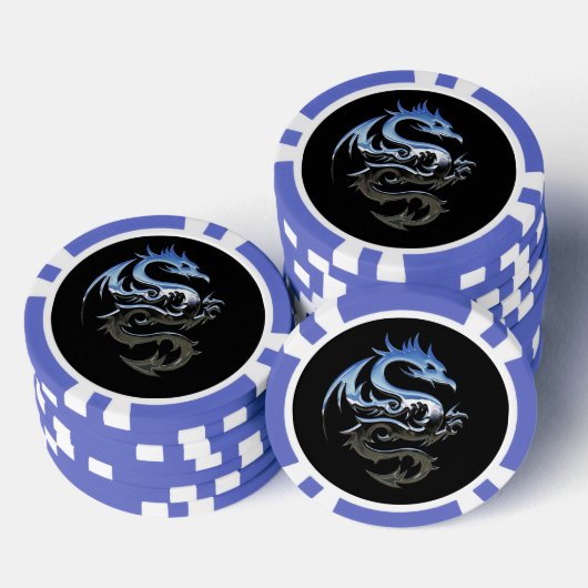 Jeton de poker Blue Dragon (Empiler)