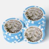 Jeton de poker, fleurs blanche (Empiler)