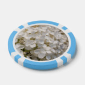 Jeton de poker, fleurs blanche (Simple)
