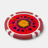 Jeton de poker FLORA ABSTRAITE (Simple)