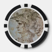 Jeton de poker Guerrier casqué de Léonard (Recto)