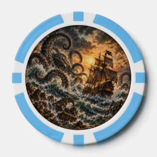 Jeton de poker Monstre Marin Kraken Pirate