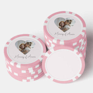 Jeton de poker personnalisé avec nom et photo de M