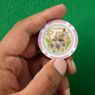 Jeton de poker pour esthéticienne
