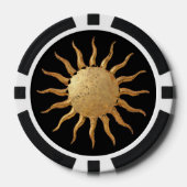 Jeton de poker Soleil doré (Recto)