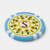 Jeton de poker Tournesol (Simple)