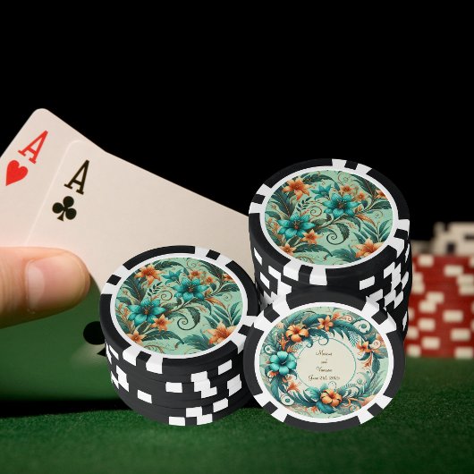 Jeton de poker tropical