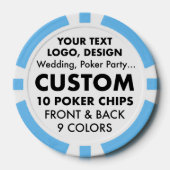 Jetons de mariage personnalisés Casino Poker Chips (Recto)