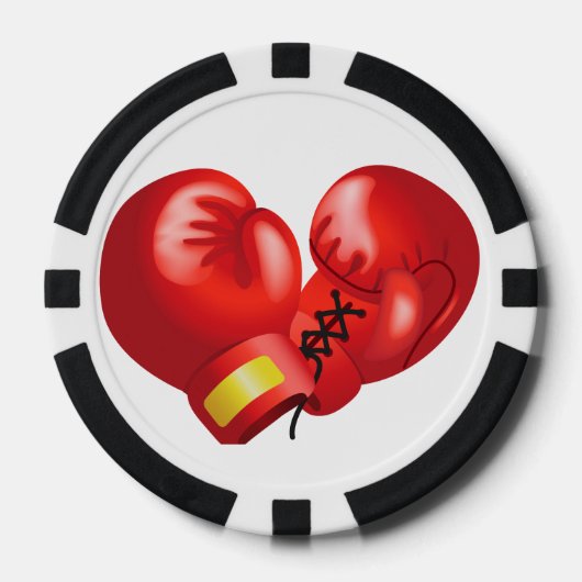 Jetons de poker à motif de boxe (Recto)
