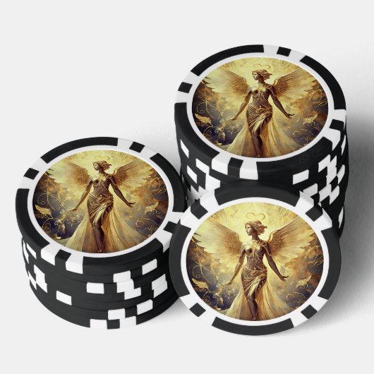 Jetons de poker Ange d'Or (Empiler)