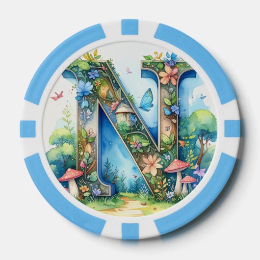 Jetons de poker aux initiales N (Recto)