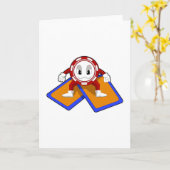 Jetons de poker avec cartes de poker (Fleur jaune)