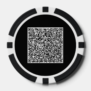 Jetons de poker avec code QR de couleur personnali