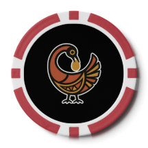 Jetons de poker avec symboles Adinkra
