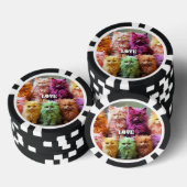 Jetons de Poker Chanceux pour les Amoureux de Chat (Empiler)