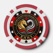 Jetons de poker - Cœurs en course et Sources de gu (Verso)