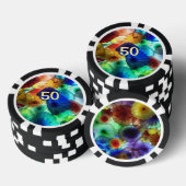 Jetons de poker conceptions de verre teinté Jeux d (Empiler)