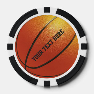 Jetons de poker de coutume de basket-ball