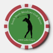 Jetons de poker de la ligue de golf féminin (Recto)