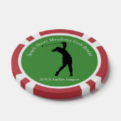 Jetons de poker de la ligue de golf féminin (Simple)