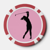 Jetons de poker de la ligue de golf féminin (Verso)