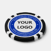Jetons de poker de société avec logo et texte pers (Simple)