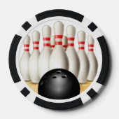 Jetons de Poker Design Bowling (Verso)