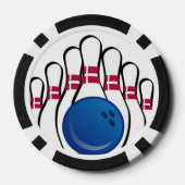 Jetons de poker design bowling (Verso)