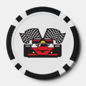 Jetons de poker Design Voiture de Course (Verso)