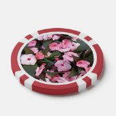 Jetons de poker floraux roses élégants (Simple)
