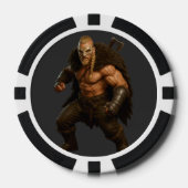 Jetons de poker Héros barbares vikings (Recto)